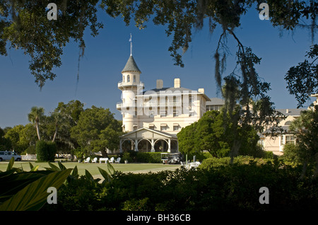 Géorgie - l'Jekyll Island Club Hotel sur Jekyll Island, près de la ville de Brunswick. Banque D'Images