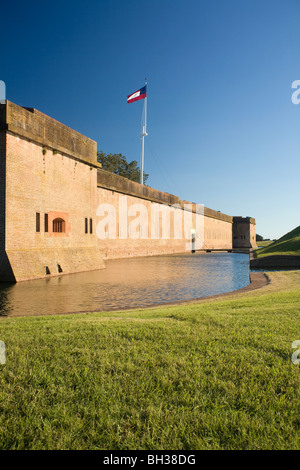 Géorgie - Fort Pulaski National Monument, une guerre civile fort sur la protection de la rivière Cockspur Island approches pour Savannah. Banque D'Images