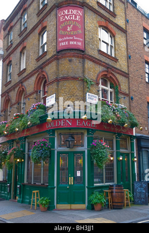 Centre de Londres Marylebone extérieur Pub Angleterre Angleterre Europe Banque D'Images