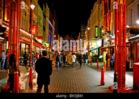 Gerrard Street dans le quartier chinois de Londres Banque D'Images