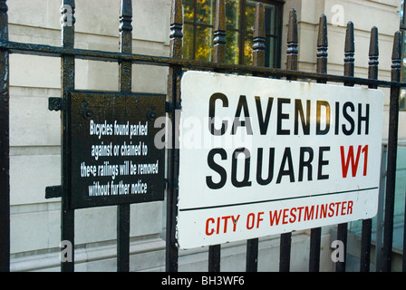 Cavendish Square Marylebone Londres Angleterre Royaume-Uni Europe centrale Banque D'Images