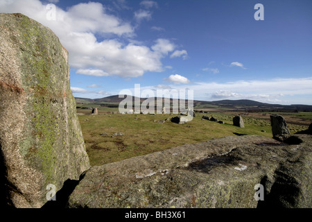 Tomnaverie stone circle à Tarland. Banque D'Images