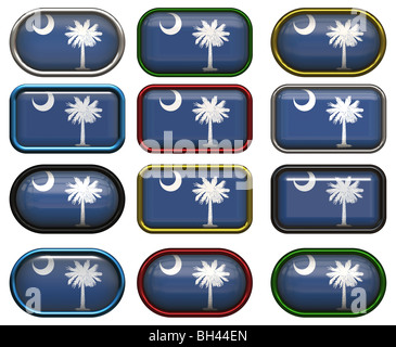 Douze grandes touches du pavillon de Caroline du Sud Banque D'Images