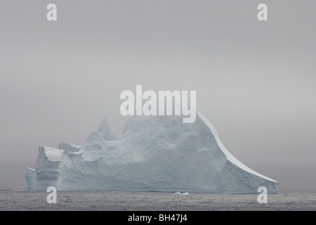 Les icebergs dans l'océan du Sud, au large de la côte de l'Antarctique. Banque D'Images