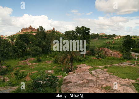 Sky Datia Govind Fort Mandir Inde Madhya Pradesh Banque D'Images