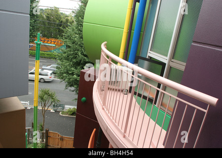 Images de la 9 appartements résidentiels, connu sous le nom de "destin réversible- Lofts En mémoire de Helen Keller', à Mitaka, Tokyo, Japon Banque D'Images