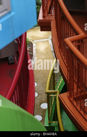 Images de la 9 appartements résidentiels, connu sous le nom de "destin réversible- Lofts En mémoire de Helen Keller', à Mitaka, Tokyo, Japon Banque D'Images