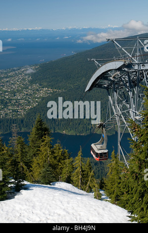 Le téléphérique de Grouse Mountain, Vancouver, British Columbia, Canada Banque D'Images