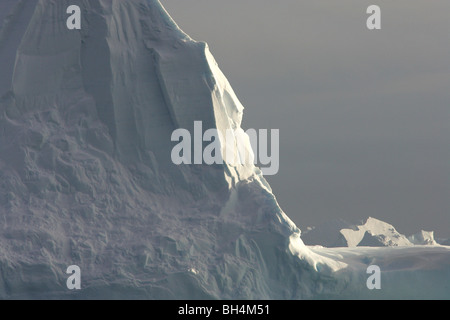 Les icebergs à la dérive et flottant dans l'océan du sud, près de l'Antarctique. Banque D'Images