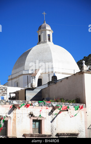 Paroisse de l'Immaculée Conception, lieu de pèlerinage catholique, Real de Catorce, État de San Luis Potosi, Mexique Banque D'Images