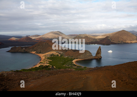 Paysage de Isla Bartolome, la beauté classique des Galapagos, Equateur en Septembre Banque D'Images