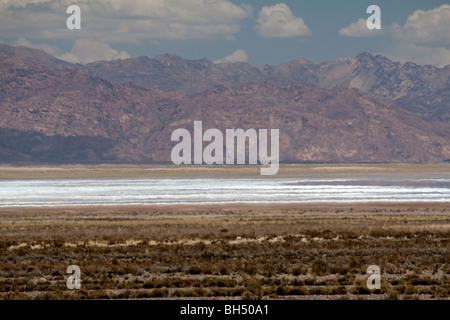 Salinas Grande, la Route 52, Province de Jujuy, Argentine Banque D'Images