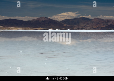 Salinas Grande, la Route 52, Province de Jujuy, Argentine Banque D'Images