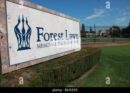 FOREST LAWN MICHAEL JACKSON d'être enterrés ici LOS ANGELES CALIFORNIA CA USA 22 Août 2009 Banque D'Images