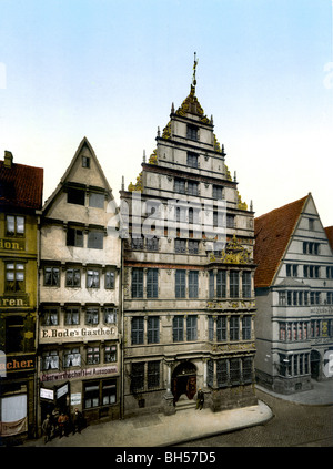 Leibnitz - Haus Hannover Banque D'Images