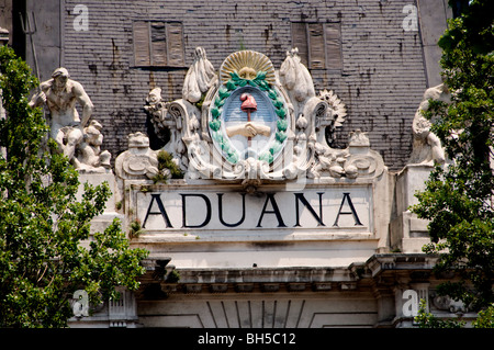 Buenos Aires Argentine Port Mer Douane Aduana Banque D'Images