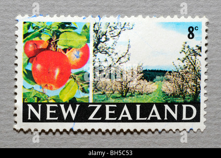 New Zealand Timbre-poste. Banque D'Images