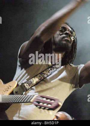 'Cité de Dieu' film Seu Jorge musicien jouant à Rio Banque D'Images