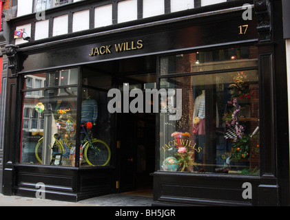 Un Jack Wills point de vente au détail à Nottingham, Angleterre, Royaume-Uni Banque D'Images