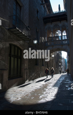 Carrer del Bisbe Irurita. Quartier Gothique. Barcelone. La Catalogne. Espagne Banque D'Images