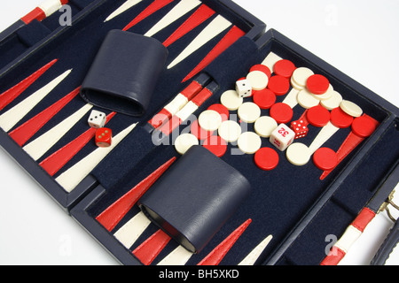 Jeu de backgammon Banque D'Images