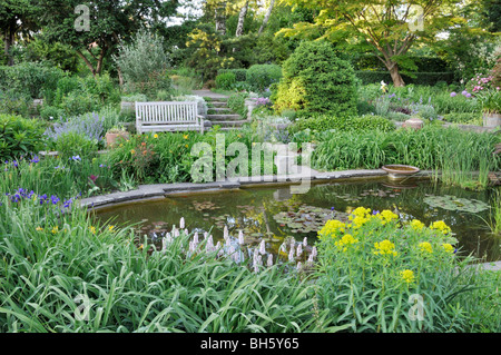 Jardin en contrebas, karl foerster jardin, Potsdam, Allemagne Banque D'Images