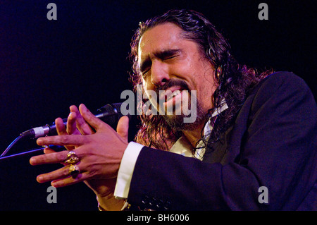 Diego el Cigala, le légendaire chanteur de flamenco, chant à Séville Banque D'Images