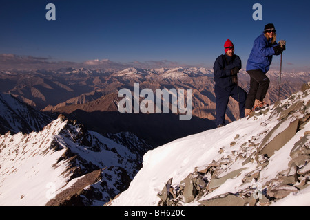 Randonnées Stok Kangri, près de Leh, Ladakh, Inde Banque D'Images