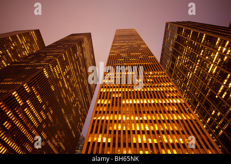 USA, New York, Manhattan, gratte-ciel le long de la Sixième Avenue Banque D'Images