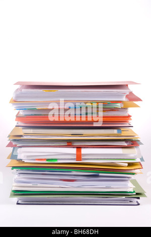 Pile de fichiers Banque D'Images