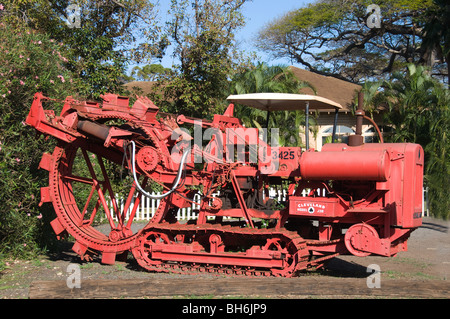 Tracteur de canne à sucre à Maui, Hawaii USA Banque D'Images