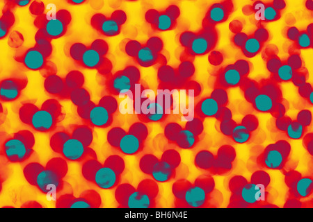 Maison de fond avec une Magic lights out of focus. Banque D'Images