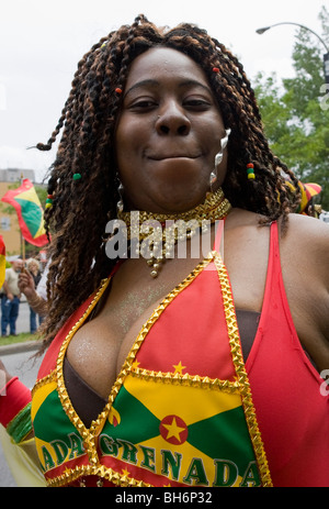 Annuel de la Carifiesta à Montréal défilé du carnaval au centre-ville de Montréal. Banque D'Images