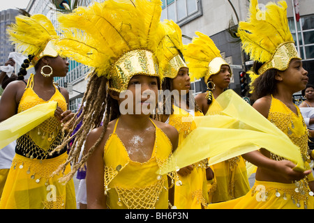 Annuel de la Carifiesta à Montréal défilé du carnaval au centre-ville de Montréal. Banque D'Images