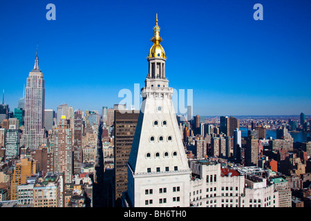 Immeuble de la Métropolitaine et de l'Empire State Building, New York City Banque D'Images