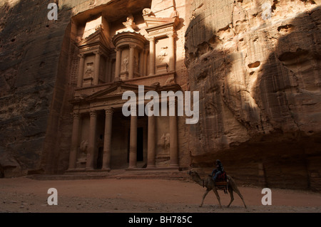 Les tombeaux Nabatéens de Pétra, en Jordanie, ont été repris par les Romains en tant qu'elles se trouvaient sur l'ancien numéro 4 routes commerciales.Le Conseil du Trésor Banque D'Images