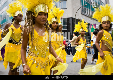 Annuel de la Carifiesta à Montréal défilé du carnaval au centre-ville de Montréal. Banque D'Images