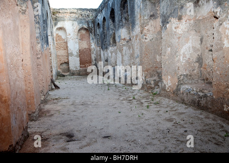 Zanzibar, Tanzanie. Ruines du palais Mtoni, palais du 19ème siècle pour le Sultan arabe et sa famille. Banque D'Images