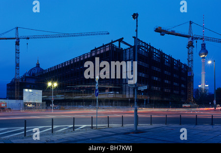 Déconstruction du Palast der Republik (Palais de la République), Berlin, Allemagne Banque D'Images