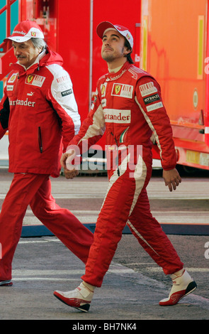 Fernando Alonso - Ferrari racing team F1 Banque D'Images