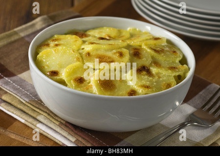 Gratin dauphinois gratin de pommes de terre dauphinoise Banque D'Images