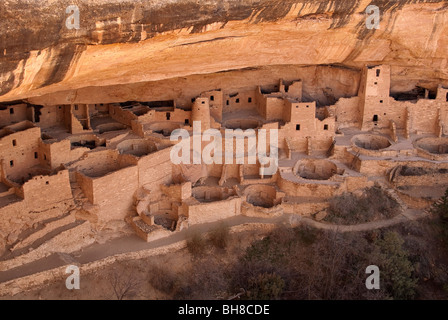 Cliff Palace Mesa Verde National Park Colorado USA Banque D'Images