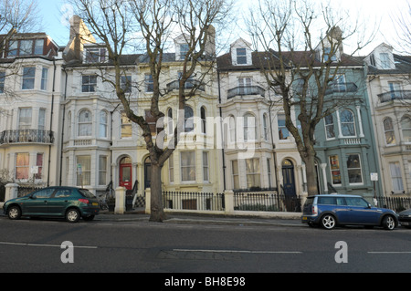 Maisons de ville de style Régence à Brighton Banque D'Images