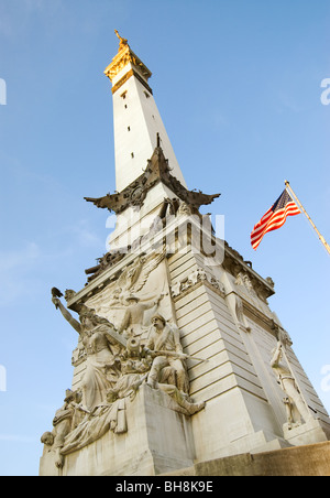 Monument aux soldats et marins, Indianapolis, Indiana Banque D'Images