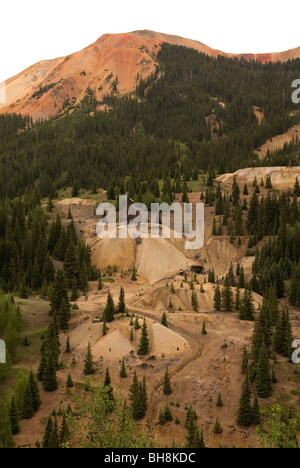 Mine abandonnée au Colorado Banque D'Images