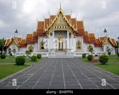 Bangkok, Thaïlande, Temple Wat Benchamabohit, vues extérieures, religion d'âge moyen Banque D'Images