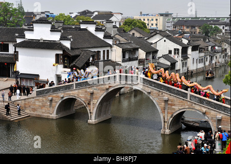 Chine,Shandong province, Kunshan Qiandeng, Banque D'Images