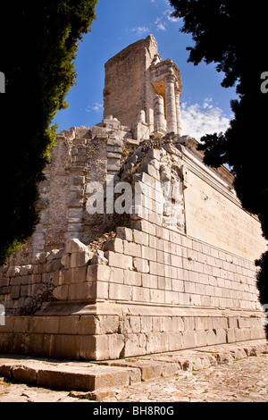 Trophee de Alpes à La Turbie, Provence France Banque D'Images