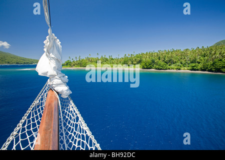 À proximité de l'île, l'archipel de Sangihe-Talaud Tahulandang, Sulawesi, Indonésie Banque D'Images