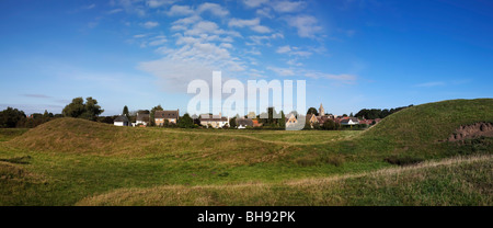 Motte et bailey château yelden home counties bedfordshire Angleterre Angleterre europe Banque D'Images